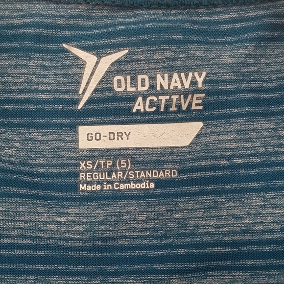 2 Old Navy Active Go-Dry Athletic Shirts Tops XS 5 - Picture 6 of 6